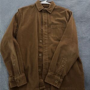 Express Men's Brown Corduroy Shirt Jacket